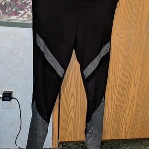 Black, grey, with sheer leggings